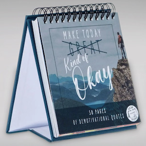 Executive Toys: Novelty Flip Book - 'Make Today Kind Of Okay' Demotivational Quotes