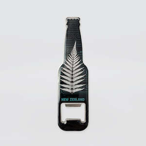 Cocktail Bar Accessories: Silver 'Fern Magnetic' Bottle Opener