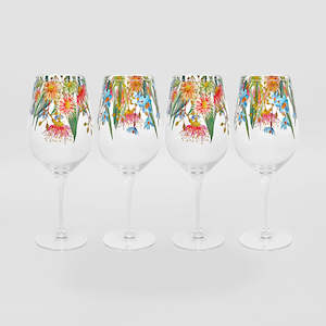 Maxwell Williams: Eucalyptus Bloom Wine Glasses Set/4