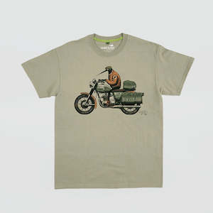 Mens TShirt 'Kiwi Motorbike'