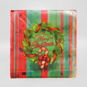 Napkins: Wreath' Xmas Napkins - 20