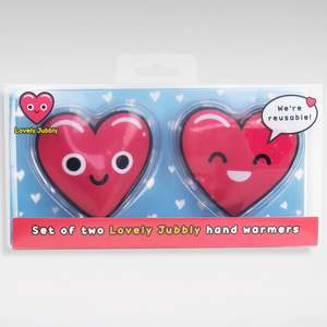 Lovely Jubbly Heart Hand Warmers
