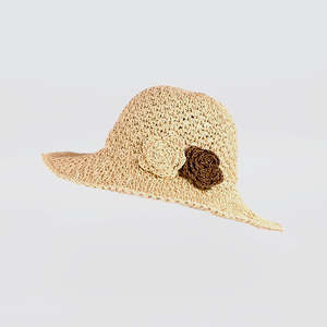 Crochet Hat With Flowers