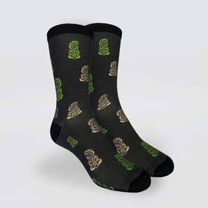 Hats Gloves Socks: Comfort Socks - Printed Tiki Socks