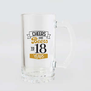 Celebration Beer Glass - 18th