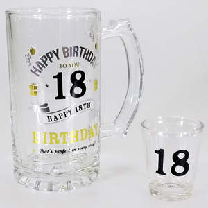 18th: 18th Birthday Shot & Stein Boxed Set
