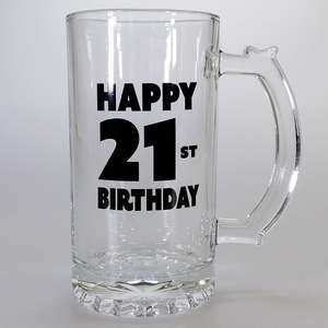 21st: Premium 21st Birthday Stein