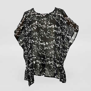 Clothing 1: Black Blossom Summer Top