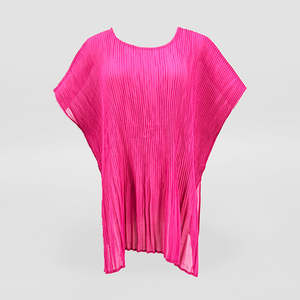 Cerise Crinkle Summer Top