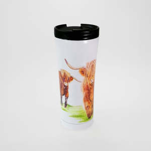 Travel Mugs: Highland Herd - Travel Mug