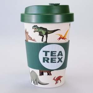 Eco-to-Go Bamboo Cup - 'Tea Rex' - 470ml