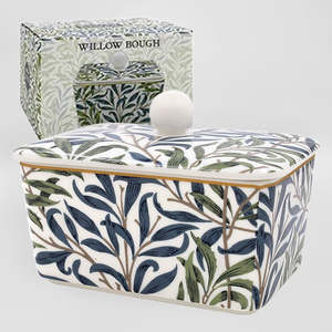 Trays Serveware: Willow Bough Butter Dish