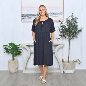 Clothing 1: Front String Linen Dress