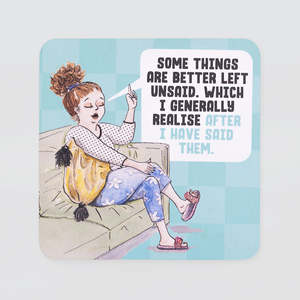 Funny Coaster - 'Unsaid'
