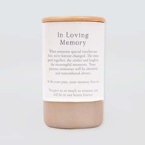 Vases Bowls: Heartfelt Memory Jar - 'In Loving Memory'