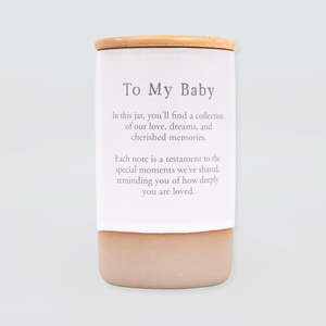 Heartfelt Memory Jar - 'To My Baby'
