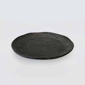 Trays Serveware: Ceramic Wavey Ridge Plate
