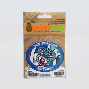 Books Stationery: NZ 'Tiki Mask' Sticker