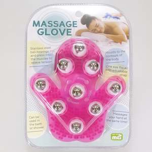 Grooming Pamper: Pink Massage Glove