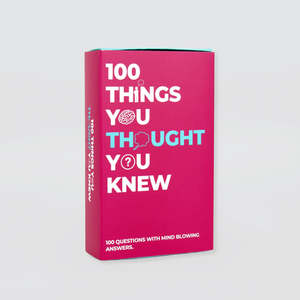 Adult Fun Games: Cards - '100 Things You Wish You Knew'