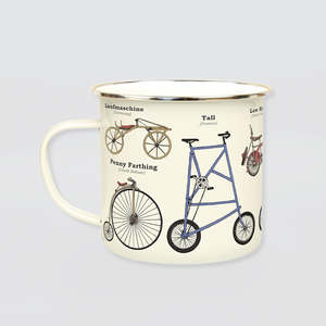 Enamel Mug - 'Bikes'