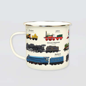 Fun Mugs: Enamel Mug - 'Trains'