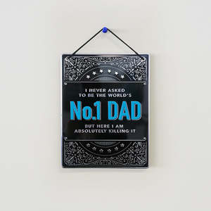 Best Sellers: Number 1 Dad' Metal Man Cave Sign