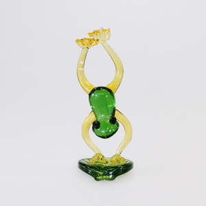 Handstand' Glass Frog - 9cm