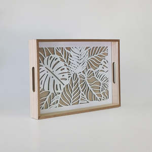 Mosaic Look Wooden Tray - Small