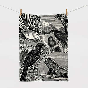 Stamps Of NZ Tea Towel