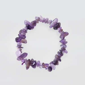 Her: Amethyst Gem Chip Bracelet