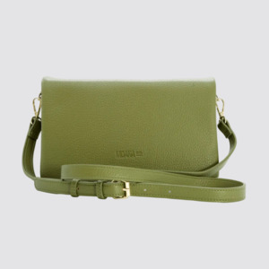 Moana Road: MT Eden Shoulder Purse - Olive