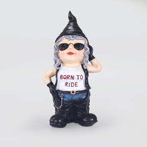 Best Sellers: Biker Chick Gnome - 'Born To Ride'