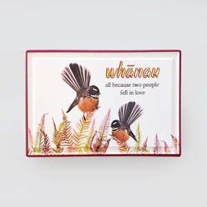 Best Sellers: Ceramic Block - 'Whanau With Fantail'