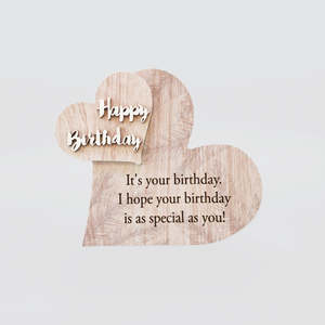 Best Sellers: Wooden Heart - 'Happy Birthday'