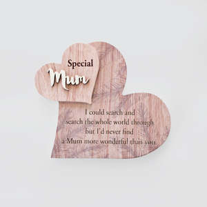 Wooden Heart - 'Special Mum'