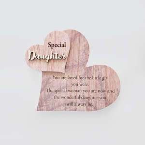 Wooden Heart - 'Special Daughter'