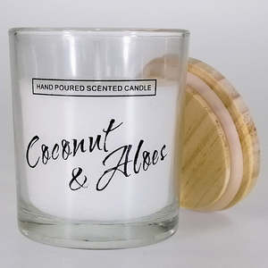 Candles 1: Small Glass Candle - Coconut & Aloe