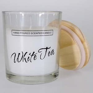 Small Glass Candle - White Tea