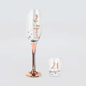21st Rose Gold Champ Shot Set