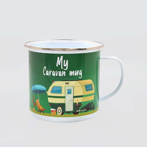 Tea Coffee: Tin Mug - 'Caravan'