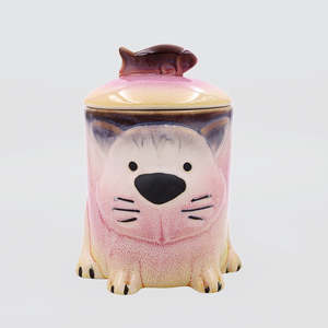 Tea Coffee: Cat Canister - 'Faithful Friends'