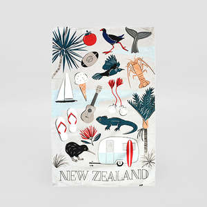 Laundry Cleaning: Tea Towel - 'Kiwi Tour'