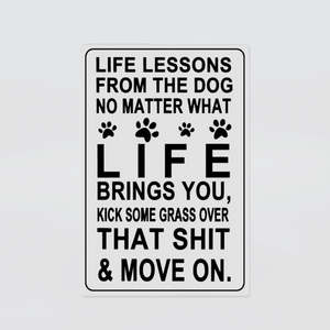 Fun Tin Sign - 'Kick Some Grass'