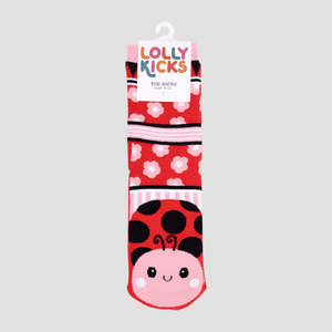 Hats Gloves Socks: Ladybug' Socks - LollyKicks