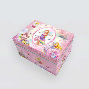 Rectangle Music Box - 'Fairy Pink'