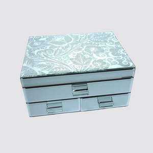 Jewellery Trinket: Glam Glitz Jewellery Box - 2 Small Drawers
