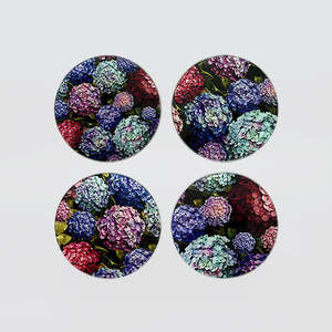 Best Sellers: Coaster Set/4 - 'Hydrangea Bouquet'