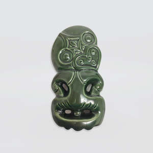 Green Ceramic Tikis