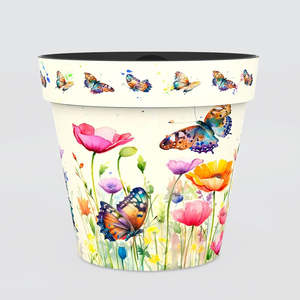 Zest Planter Pots - Butterflies